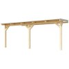 Dřevěná zahradní pergola 672 (5,4x3,7 m)
