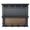keter sep 2025 outdoorbar front view close with footrest wallnut deco standalone render 01