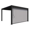 4m pull down screen charcoal