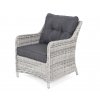záhradný ratanový jedálenský nábytok san diego svetlosivý a tmavé podušky gardenia.sk1
