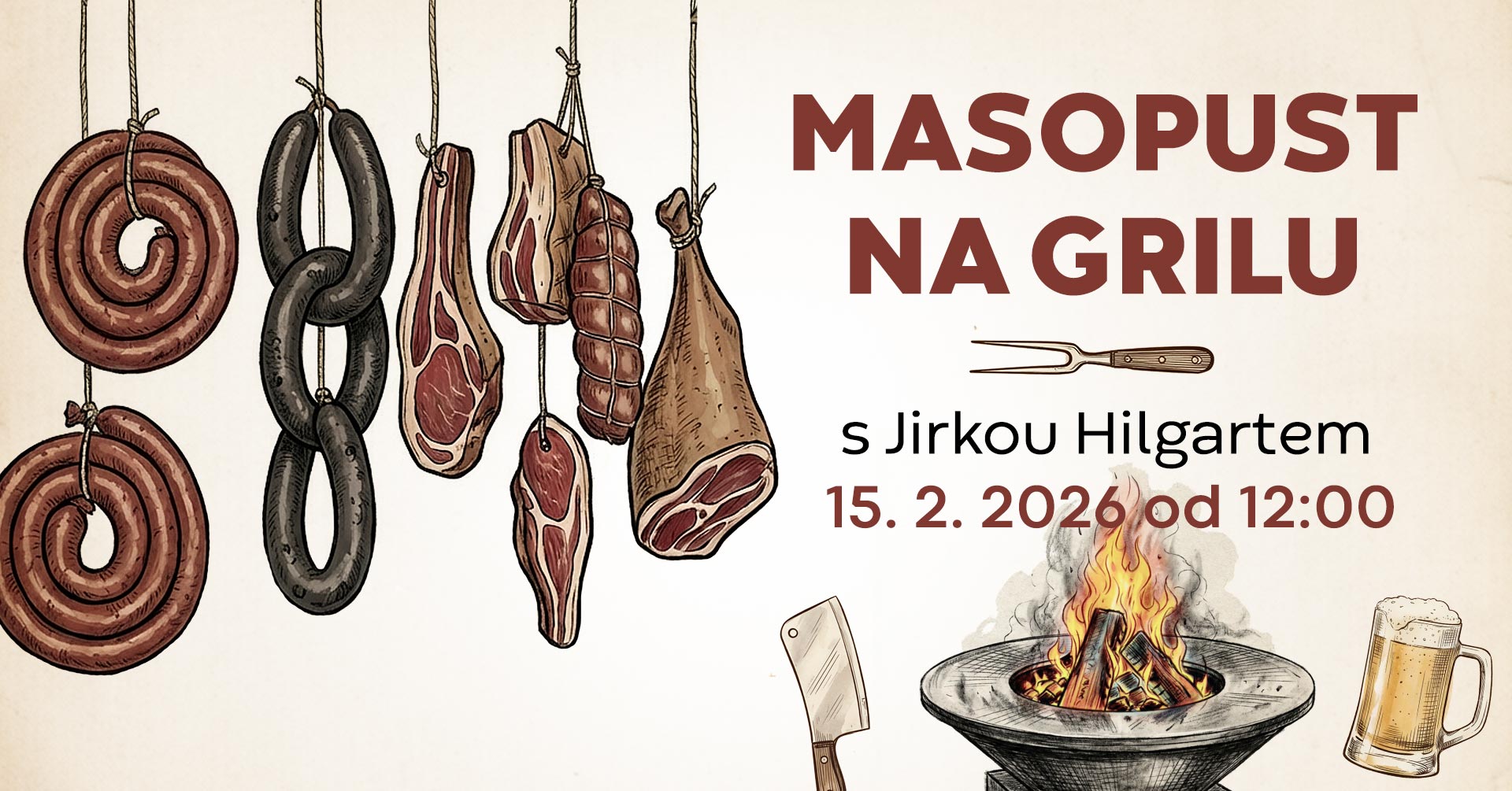 MASOPUST na grilu 15. února