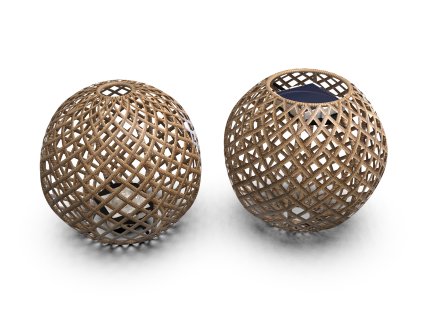 Solární lampa SOLORE Sphere Large ø 47,5 x 43 cm barva natural