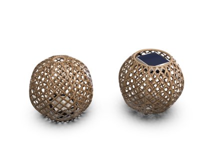 Solární lampa SOLORE Sphere Medium ø 38,5 x 33,5 cm barva natural