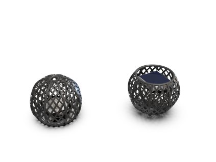 Solární lampa SOLORE Sphere Small ø 30 x 24,5 cm barva taupe