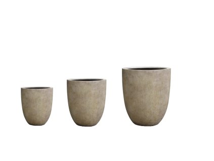 CUMINO ALBERO SET 5 ø 40 x 47 cm ø 52 x 61 cm a ø 68 x 80 cm barva pietra
