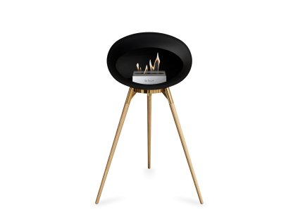 3649 13 dome ground high black barva trojnozky bila kartus nerez nozicky svetly dub