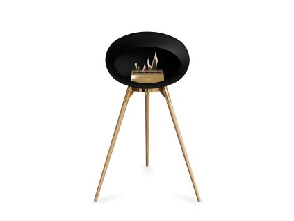 3649 37 dome ground high black barva trojnozky bila kartus nerez nozicky svetly dub