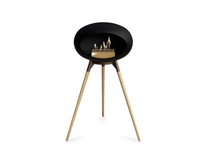 3649 47 dome ground high black barva trojnozky bila kartus nerez nozicky svetly dub