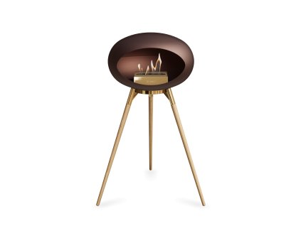 3655 13 dome ground high mocca barva trojnozky mocca kartus rose gold nozicky tmavy dub