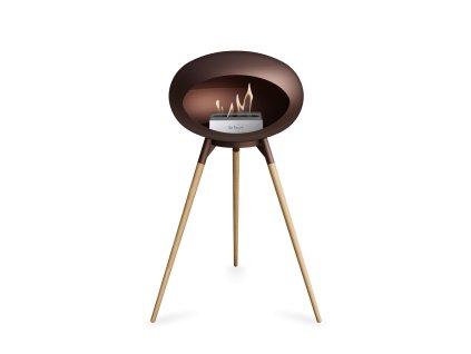 3655 23 dome ground high mocca barva trojnozky mocca kartus rose gold nozicky tmavy dub