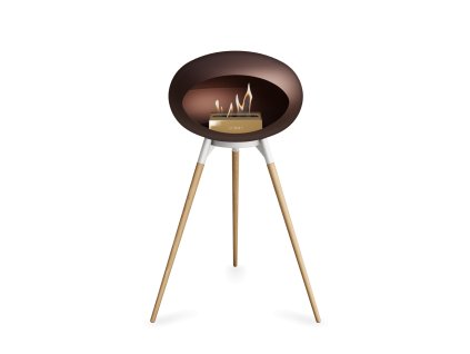 3655 33 dome ground high mocca barva trojnozky mocca kartus rose gold nozicky tmavy dub