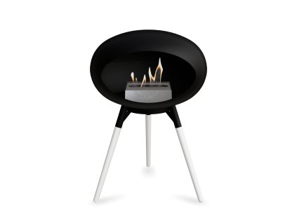 3661 16 dome ground low black barva trojnozky white bowl kartus steel nozicky soaptreated oak legs