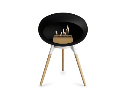 3661 32 dome ground low black barva trojnozky white bowl kartus steel nozicky soaptreated oak legs