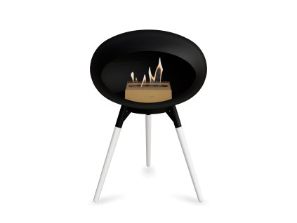 3661 41 dome ground low black barva trojnozky white bowl kartus steel nozicky soaptreated oak legs