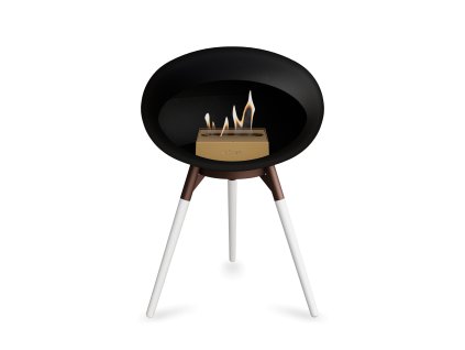 3661 45 dome ground low black barva trojnozky white bowl kartus steel nozicky soaptreated oak legs