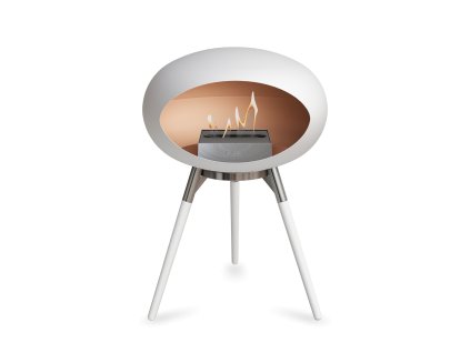 3664 2 dome ground low white barva trojnozky polished steel bowl kartus steel nozicky soaptreated oak legs