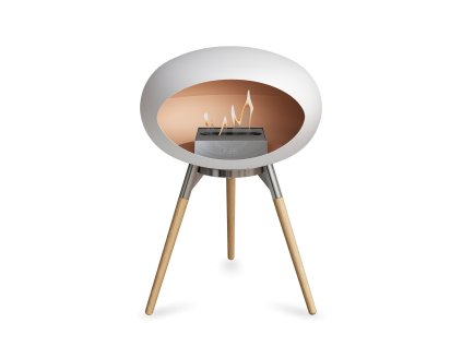 3664 3 dome ground low white barva trojnozky polished steel bowl kartus steel nozicky soaptreated oak legs