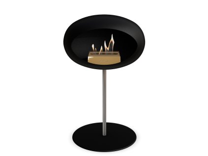 3745 33 dome ground steel low 50 cm black barva a prumer nohy rose gold 60 cm barva podstavce rose gold kartus rose gold