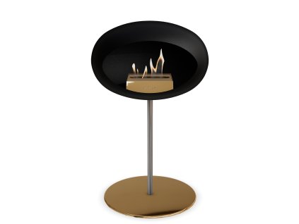 3745 35 dome ground steel low 50 cm black barva a prumer nohy rose gold 60 cm barva podstavce rose gold kartus rose gold