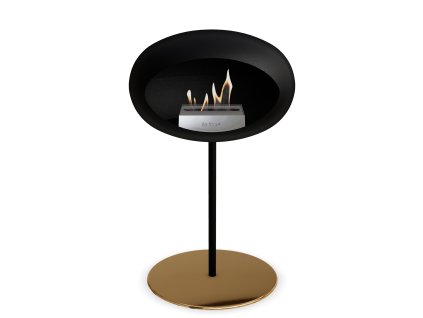 3745 15 dome ground steel low 50 cm black barva a prumer nohy rose gold 60 cm barva podstavce rose gold kartus rose gold