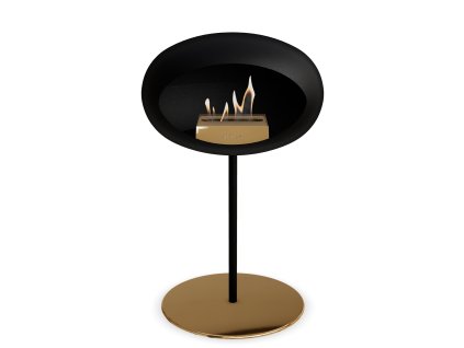 3745 45 dome ground steel low 50 cm black barva a prumer nohy rose gold 60 cm barva podstavce rose gold kartus rose gold