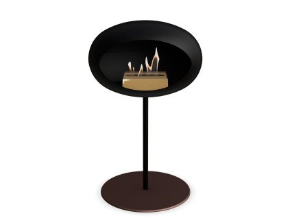 3745 47 dome ground steel low 50 cm black barva a prumer nohy rose gold 60 cm barva podstavce rose gold kartus rose gold