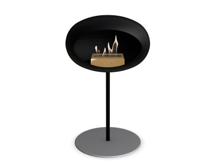 3745 49 dome ground steel low 50 cm black barva a prumer nohy rose gold 60 cm barva podstavce rose gold kartus rose gold