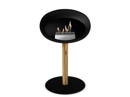 3745 22 dome ground steel low 50 cm black barva a prumer nohy rose gold 60 cm barva podstavce rose gold kartus rose gold