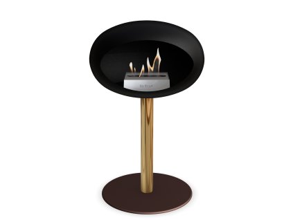 3745 26 dome ground steel low 50 cm black barva a prumer nohy rose gold 60 cm barva podstavce rose gold kartus rose gold