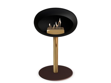 3745 55 dome ground steel low 50 cm black barva a prumer nohy rose gold 60 cm barva podstavce rose gold kartus rose gold