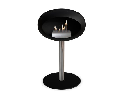 3745 2 dome ground steel low 50 cm black barva a prumer nohy rose gold 60 cm barva podstavce rose gold kartus rose gold