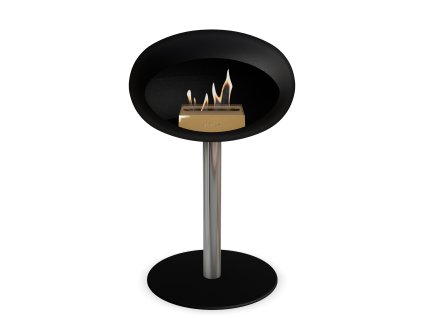 3745 32 dome ground steel low 50 cm black barva a prumer nohy rose gold 60 cm barva podstavce rose gold kartus rose gold