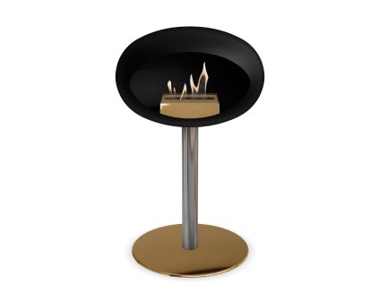 3745 34 dome ground steel low 50 cm black barva a prumer nohy rose gold 60 cm barva podstavce rose gold kartus rose gold