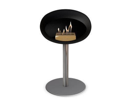 3745 38 dome ground steel low 50 cm black barva a prumer nohy rose gold 60 cm barva podstavce rose gold kartus rose gold