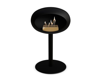 3745 42 dome ground steel low 50 cm black barva a prumer nohy rose gold 60 cm barva podstavce rose gold kartus rose gold