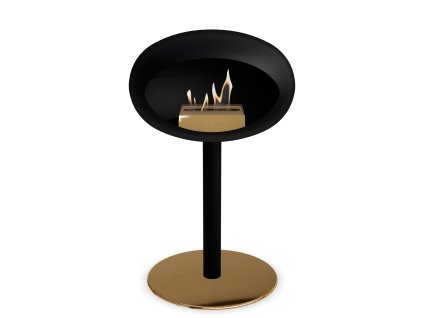 3745 44 dome ground steel low 50 cm black barva a prumer nohy rose gold 60 cm barva podstavce rose gold kartus rose gold