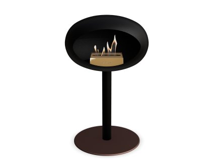 3745 46 dome ground steel low 50 cm black barva a prumer nohy rose gold 60 cm barva podstavce rose gold kartus rose gold