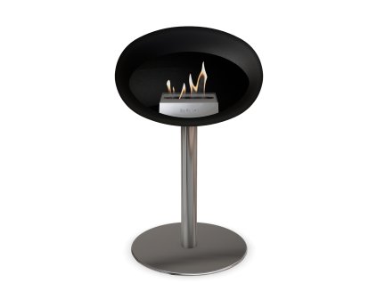 3745 dome ground steel low 50 cm black barva a prumer nohy rose gold 60 cm barva podstavce rose gold kartus rose gold