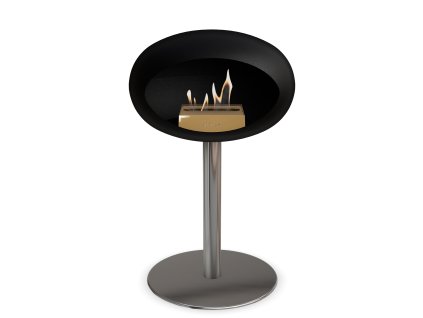 3745 30 dome ground steel low 50 cm black barva a prumer nohy rose gold 60 cm barva podstavce rose gold kartus rose gold