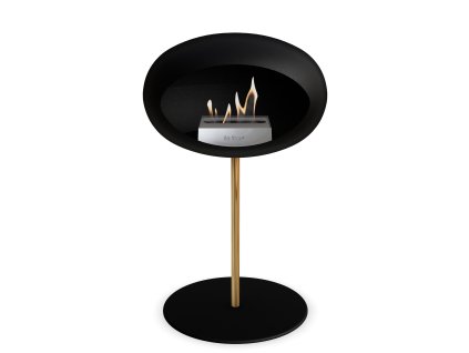 3745 23 dome ground steel low 50 cm black barva a prumer nohy rose gold 60 cm barva podstavce rose gold kartus rose gold