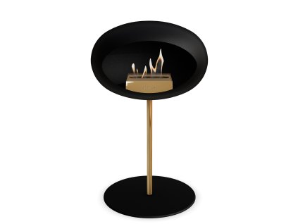 3745 53 dome ground steel low 50 cm black barva a prumer nohy rose gold 60 cm barva podstavce rose gold kartus rose gold