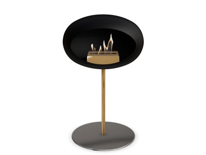 3745 51 dome ground steel low 50 cm black barva a prumer nohy rose gold 60 cm barva podstavce rose gold kartus rose gold