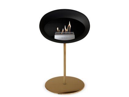 3745 25 dome ground steel low 50 cm black barva a prumer nohy rose gold 60 cm barva podstavce rose gold kartus rose gold