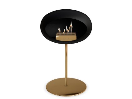 3745 54 dome ground steel low 50 cm black barva a prumer nohy rose gold 60 cm barva podstavce rose gold kartus rose gold