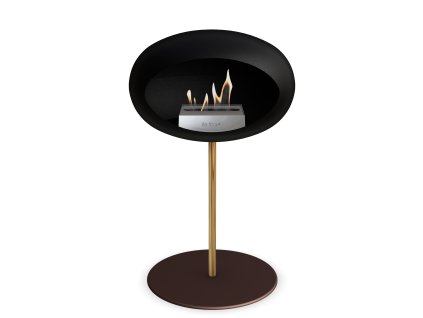 3745 27 dome ground steel low 50 cm black barva a prumer nohy rose gold 60 cm barva podstavce rose gold kartus rose gold