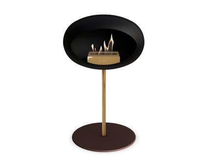 3745 56 dome ground steel low 50 cm black barva a prumer nohy rose gold 60 cm barva podstavce rose gold kartus rose gold