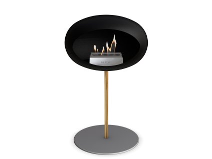 3745 29 dome ground steel low 50 cm black barva a prumer nohy rose gold 60 cm barva podstavce rose gold kartus rose gold