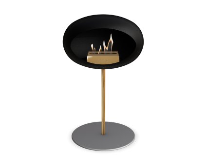 3745 58 dome ground steel low 50 cm black barva a prumer nohy rose gold 60 cm barva podstavce rose gold kartus rose gold