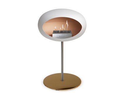 3748 5 dome ground steel low 50 cm white barva a prumer nohy rose gold 25 cm barva podstavce rose gold kartus rose gold