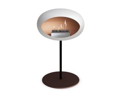 3748 17 dome ground steel low 50 cm white barva a prumer nohy rose gold 25 cm barva podstavce rose gold kartus rose gold